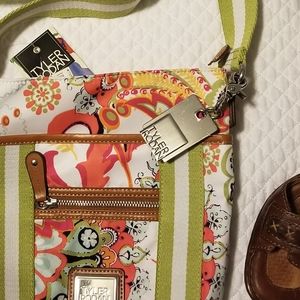 Tyler Rodan Coral Paisley Cross Body Purse